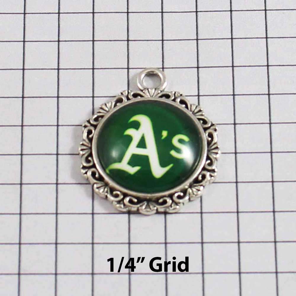 Oakland Athletics Wedding Garter / MLB / Baseball - Charm-564 / Wedding Garters / Bridal Garter / Prom Garter / Linda Joyce Couture