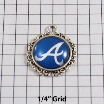 Atlanta Braves Wedding Garter / MLB / Baseball - Charm-565 / Wedding Garters / Bridal Garter / Prom Garter / Linda Joyce Couture