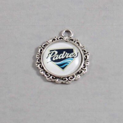 San Diego Padres Wedding Garter / MLB / Baseball - Charm-566 / Wedding Garters / Bridal Garter / Prom Garter / Linda Joyce Couture