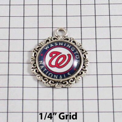 Washington Nationals Wedding Garter / MLB / Baseball - Charm-569 / Wedding Garters / Bridal Garter / Prom Garter / Linda Joyce Couture
