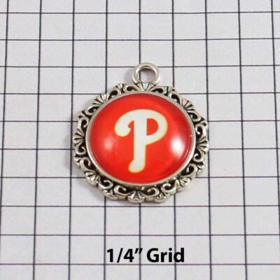 Philadelphia Phillies Wedding Garter / MLB / Baseball - Charm-571 / Wedding Garters / Bridal Garter / Prom Garter / Linda Joyce Couture