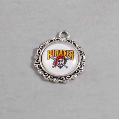 Pittsburgh Pirates Wedding Garter / MLB / Baseball - Charm-574 / Wedding Garters / Bridal Garter / Prom Garter / Linda Joyce Couture