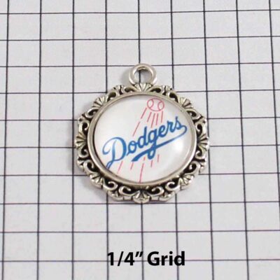 Los Angeles Dodgers Wedding Garter / MLB / Baseball - Charm-576 / Wedding Garters / Bridal Garter / Prom Garter / Linda Joyce Couture