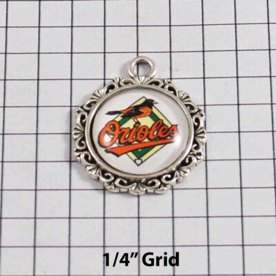 Baltimore Orioles Wedding Garter / MLB / Baseball - Charm-577 / Wedding Garters / Bridal Garter / Prom Garter / Linda Joyce Couture