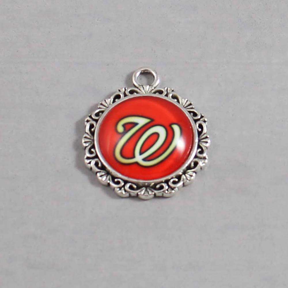 Washington Nationals Wedding Garter MLB - Charm-579 / Wedding Garters / Bridal Garter / Prom Garter / Linda Joyce Couture