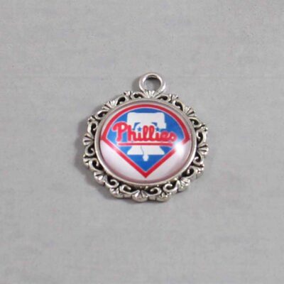 Philadelphia Phillies Wedding Garter / MLB / Baseball - Charm-580 / Wedding Garters / Bridal Garter / Prom Garter / Linda Joyce Couture