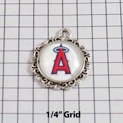 Anaheim Angels Wedding Garter / MLB / Baseball - Charm-582 / Wedding Garters / Bridal Garter / Prom Garter / Linda Joyce Couture / Wedding Garters / Bridal Garter / Prom Garter / Linda Joyce Couture