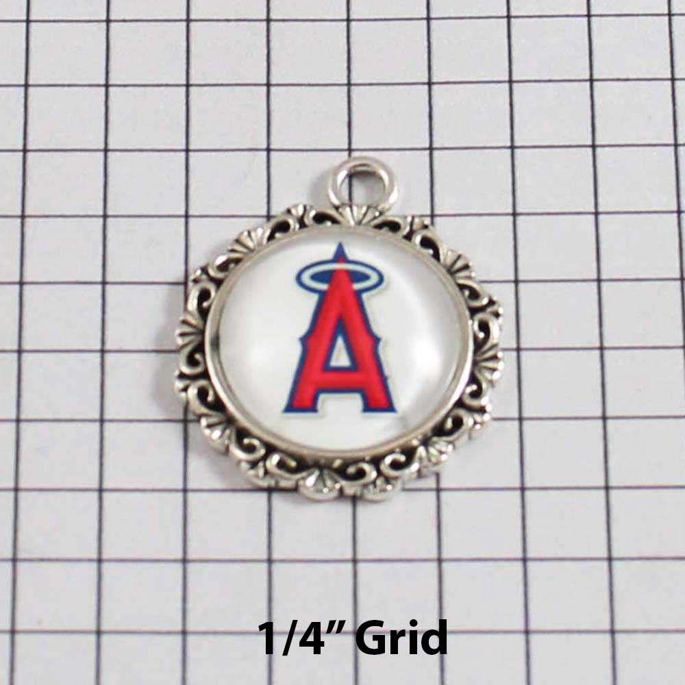 Anaheim Angels Wedding Garter / MLB / Baseball - Charm-582 / Wedding Garters / Bridal Garter / Prom Garter / Linda Joyce Couture