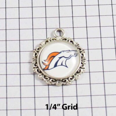 Denver Broncos Wedding Garter / NFL / Football - Charm-622 / Wedding Garters / Bridal Garter / Prom Garter / Linda Joyce Couture