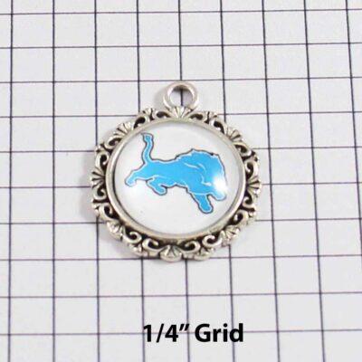 Detroit Lions Wedding Garter / NFL / Football - Charm-623 / Wedding Garters / Bridal Garter / Prom Garter / Linda Joyce Couture /