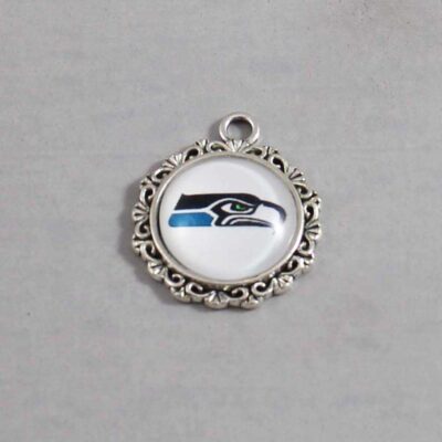 Seattle Seahawks Wedding Garter / NFL / Football - Charm-627 / Wedding Garters / Bridal Garter / Prom Garter / Linda Joyce Couture