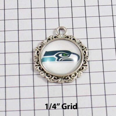 Seattle Seahawks Wedding Garter / NFL / Football - Charm-627 / Wedding Garters / Bridal Garter / Prom Garter / Linda Joyce Couture