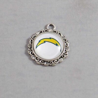 San Diego Chargers Wedding Garter / NFL / Football - Charm-628 / Wedding Garters / Bridal Garter / Prom Garter / Linda Joyce Couture