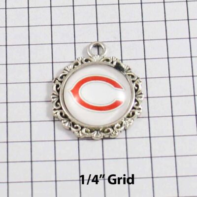 Chicago Bears Wedding Garter / NFL / Football - Charm-629 / Wedding Garters / Bridal Garter / Prom Garter / Linda Joyce Couture