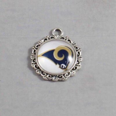 Los Angeles Rams Wedding Garter / NFL / Football - Charm-634 / Wedding Garters / Bridal Garter / Prom Garter / Linda Joyce Couture