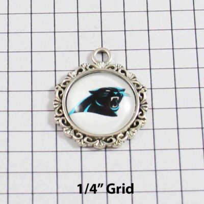 Carolina Panthers Wedding Garter / NFL / Football - Charm-635 / Wedding Garters / Bridal Garter / Prom Garter / Linda Joyce Couture