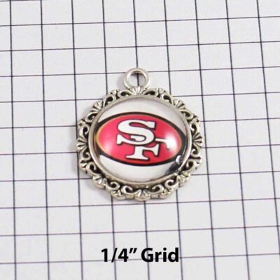 San Francisco 49ers Wedding Garter / NFL / Football - Charm-636 / Wedding Garters / Bridal Garter / Prom Garter / Linda Joyce Couture