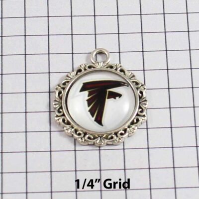 Atlanta Falcons Wedding Garter / NFL / Football - Charm-637 / Wedding Garters / Bridal Garter / Prom Garter / Linda Joyce Couture