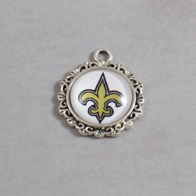 New Orleans Saints Wedding Garter / NFL / Football - Charm-639 / Wedding Garters / Bridal Garter / Prom Garter / Linda Joyce Couture