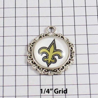 New Orleans Saints Wedding Garter / NFL / Football - Charm-639 / Wedding Garters / Bridal Garter / Prom Garter / Linda Joyce Couture