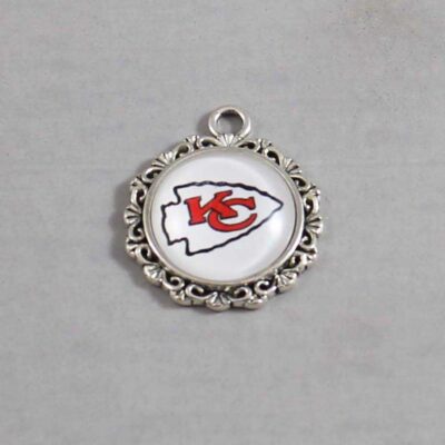 Kansas City Chiefs Wedding Garter / NFL / Football - Charm-643 / Wedding Garters / Bridal Garter / Prom Garter / Linda Joyce Couture
