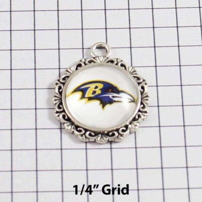 Baltimore Ravens Wedding Garter / NFL / Football - Charm-644 / Wedding Garters / Bridal Garter / Prom Garter / Linda Joyce Couture