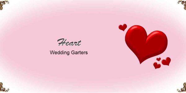 Heart-Wedding-Garters Collection-Bridal-Garters-Prom Garters- Custom Wedding garters Linda Joyce Couture