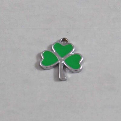 IRISH Wedding Garter / St Patrick's Day Wedding Garter / Shamrock /Kiss me I'm Irish / 3 Leaf Clover - Charm-066 / Wedding Garters / Bridal Garter / Prom Garter / Linda Joyce Couture