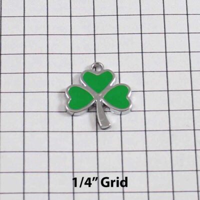 IRISH Wedding Garter / St Patrick's Day Wedding Garter / Shamrock /Kiss me I'm Irish / 3 Leaf Clover - Charm-066 / Wedding Garters / Bridal Garter / Prom Garter / Linda Joyce Couture