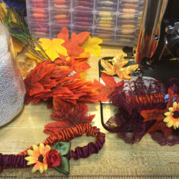 Penny and Alan Wedding garters