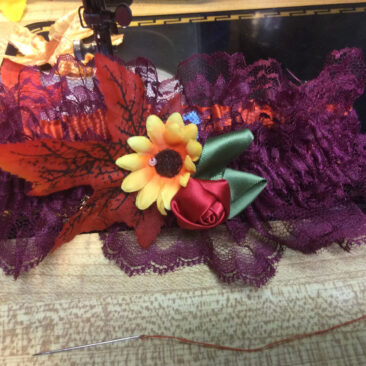 Penny and Alan Wedding garters