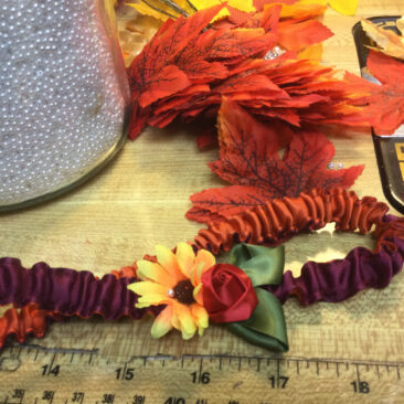 Penny and Alan Wedding garters