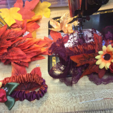 Penny and Alan Wedding garters