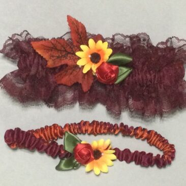 Penny and Alan Wedding garters