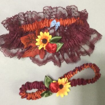 Penny and Alan Wedding garters