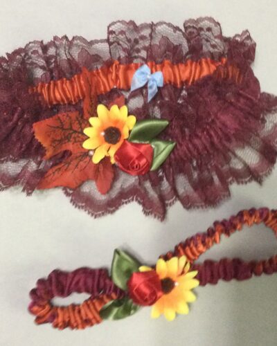 Penny and Alan Wedding garters