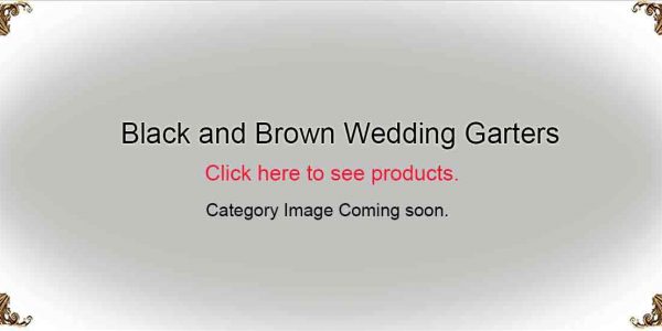 Black-and-Brown-Wedding-Garters-Bridal-Garters-Prom Garters- Custom Wedding garters Linda Joyce Couture