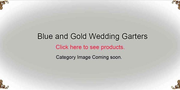 Blue and Gold-Wedding-Garters-Bridal-Garters-Prom Garters- Custom Wedding garters Linda Joyce Couture