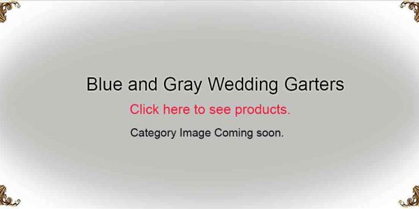 Blue and Gray-Wedding-Garters-Bridal-Garters-Prom Garters- Custom Wedding garters Linda Joyce Couture