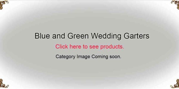 Blue and Green-Wedding-Garters-Bridal-Garters-Prom Garters- Custom Wedding garters Linda Joyce Couture