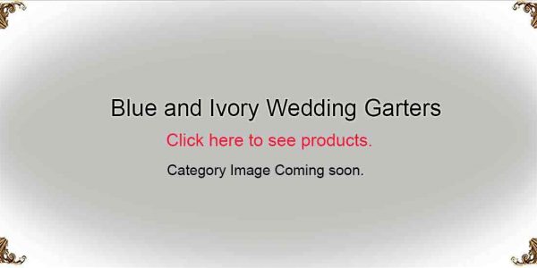 Blue and Ivory-Wedding-Garters-Bridal-Garters-Prom Garters- Custom Wedding garters Linda Joyce Couture