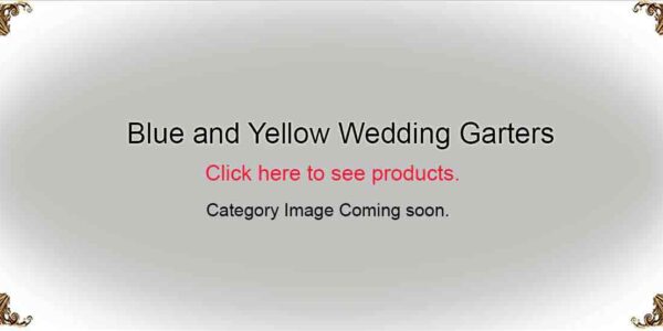 Blue and Yellow-Wedding-Garters-Bridal-Garters-Prom Garters- Custom Wedding garters Linda Joyce Couture