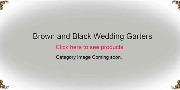 Brown and Black Wedding-Garters-Bridal-Garters-Prom Garters- Custom Wedding garters Linda Joyce Couture