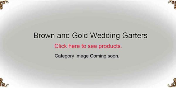 Brown and Gold Wedding-Garters-Bridal-Garters-Prom Garters- Custom Wedding garters Linda Joyce Couture