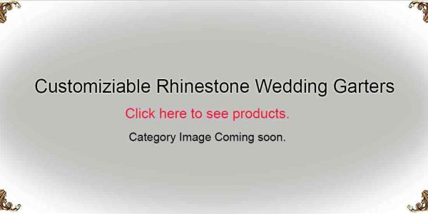 Customizable Rhinestone Wedding Garters