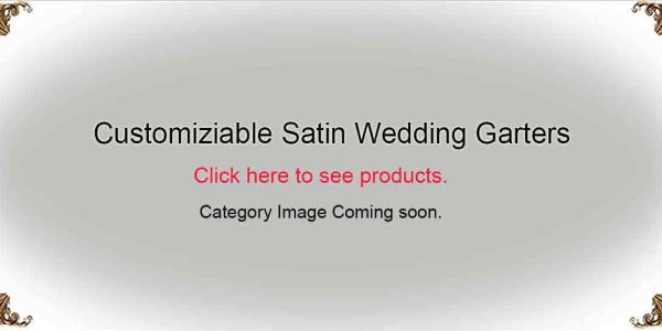 Customizable Satin Wedding Garters