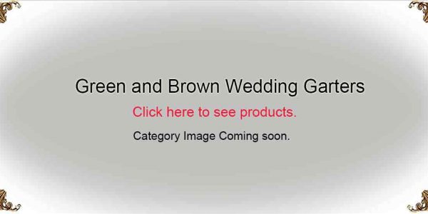 Green-and-Brown-Wedding-Garters-Bridal-Garters-Prom Garters- Custom Wedding garters Linda Joyce Couture