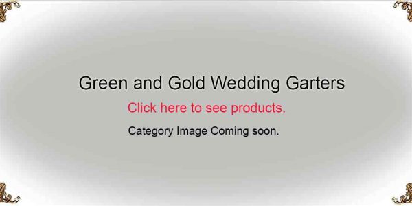 Green-and-Gold-Wedding-Garters-Bridal-Garters-Prom Garters- Custom Wedding garters Linda Joyce Couture