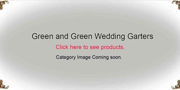 Green-and-Green-Wedding-Garters-Bridal-Garters-Prom Garters- Custom Wedding garters Linda Joyce Couture