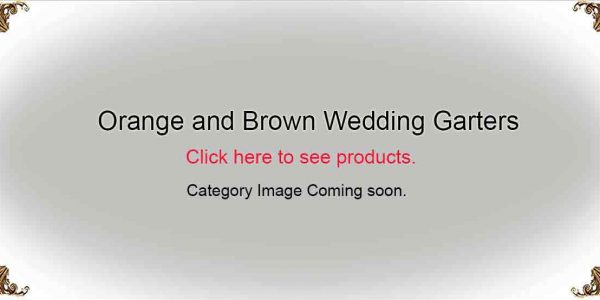 Orange and Brown-Wedding-Garters-Garters-Gold-and-Blue-Wedding-Garters-Garters-Bridal-Garters-Prom Garters- Custom Wedding garters Linda Joyce Couture